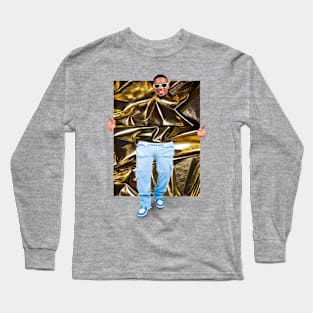 Abstract Gold Long Sleeve T-Shirt